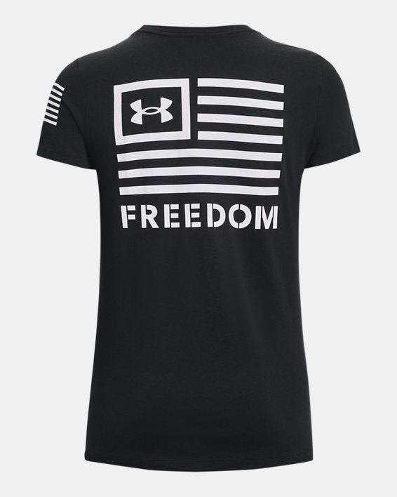 Women's UA Freedom Banner T-Shirt, Black, pdpMainDesktop image number 5